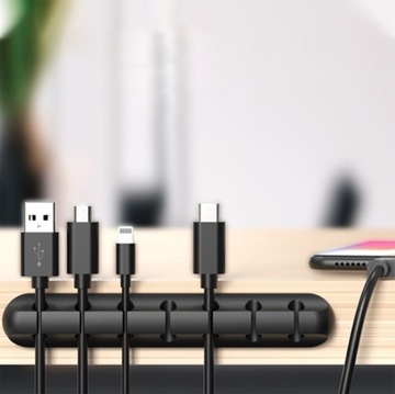 ОРГАНАЙЗЕР НА 7 КАБЕЛЕЙ ДЛЯ НАСТОЛЬНОГО ДЕРЖАТЕЛЯ