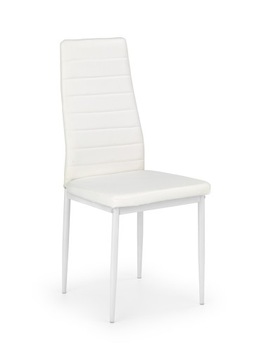 Krzesło do Jadalni K70 Biała Skóra Ekologiczna