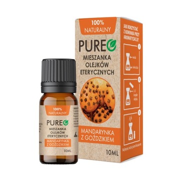 Pureo naturalny olejek eteryczny Mandarynka z Goździkiem 10ml