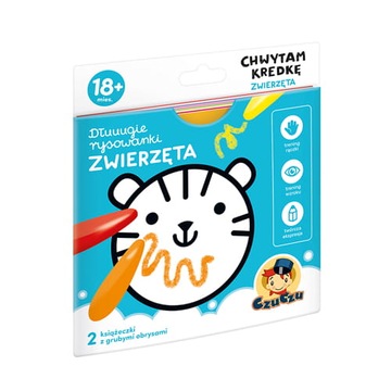Czuczu Dłuuugie rysowanki ZWIERZĘTA 18m+ Czu Czu