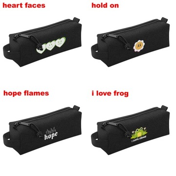 Молодежный квадратный черный школьный пенал MIX от польского производителя вместительный