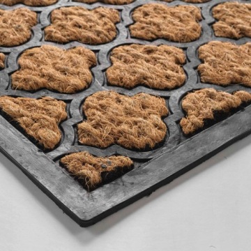 КОКОСОВЫЙ КОВРИК ПЕРЕД ДОМОМ ПОД ОБУВЬЮ И ДВЕРЬЮ, РЕЗИНА