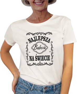 KOSZULKA BAWEŁNIANA T-SHIRT BLUZKA PREZENT DLA NA DZIEŃ BABCI I DZIADKA 243