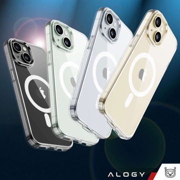 ЧЕХОЛ ДЛЯ IPHONE 15 PLUS MAG SAFE CASE SHOCK CLEAR ALOGY + СТЕКЛО