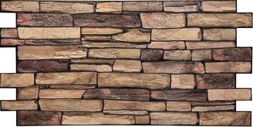 PANELE ŚCIENNE PCV PVC PANEL DEKORACYJNY KLINKIER 3D NATURAL STONE SLATE