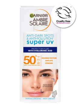 Garnier Ambre Solaire Super UV SPF50+ Ochronny fluid do twarzy 40ml