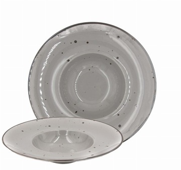 Alumina Bogucice Cottage Grey Talerz głęboki Pasta