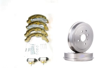 BĘBNY + SZCZĘKI + CYLINDERKI HAMULCOWE CITROEN C1 PEUGEOT 107 TOYOTA AYGO