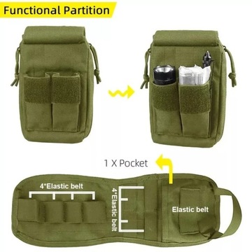 Тактическая поясная сумка, военная быстросъемная аптечка скорой помощи, медицинская