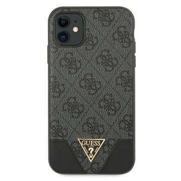 Etui GUESS 4G Triangle do iPhone 11, obudowa szare
