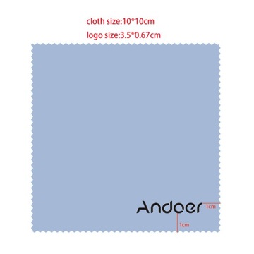 Чистящая салфетка из микрофибры Andoer 10×10 см для