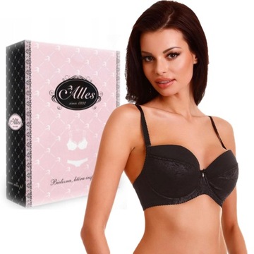 Biustonosz usztywniany Alles Kelly 04 czarny 70F