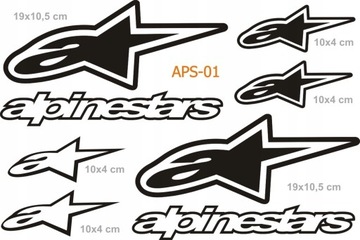 Наклейки Alpinestars на мотоциклы - различные наборы