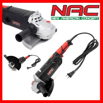 NAC AGE240-GN SZLIFIERKA KĄTOWA KĄTÓWKA 230MM 2400 W 6000 obr/min + TARCZA