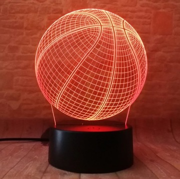 3D LED BASKETBALL USB-ночник + RGB ПУЛЬТ ДУ