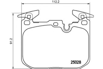 KLOCKI HAMULCOWE BREMBO 34106859067 34106799805 34