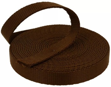 Taśma Nośna 15mm grubość 2mm PP 5 metrów brąz