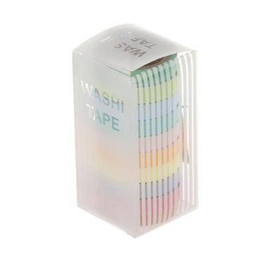 10 липких бумажных малярных лент Washi Rainbow