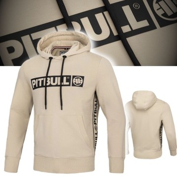 PITBULL BLUZA MĘSKA Z KAPTUREM FRENCH TERRY BRIGHTON PIASKOWA M