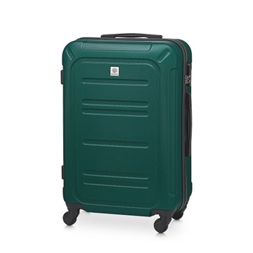 BETLEWSKI średnia walizka na bagaż podróżny na 4 kółkach zamykana na zamek