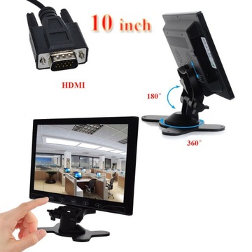 ЖК-МОНИТОР HDMI BNC AV VGA 12 В ДЛЯ КАМЕРЫ ЗАДНЕГО НАПРАВЛЕНИЯ