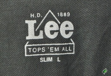 LEE koszulka meska grey FIT s/s STONED POLO L r L