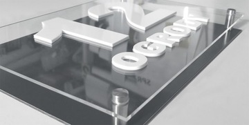 3D адресная табличка с номером дома Алюминий 31х40см