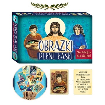 Obrazki Pełne Łaski Biblijna Gra dla dzieci Prezent Upominek Komunia