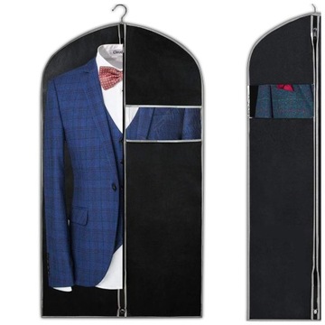 x5 POKROWIEC NA UBRANIA GARNITUR KOSZULĘ KURTKĘ PŁASZCZ SUKIENKĘ ORGANIZER