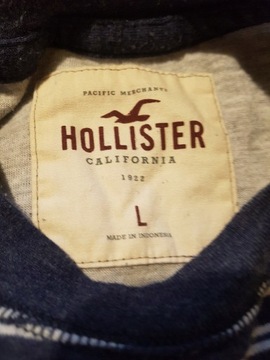 HOLLISTER sweter męski na długi rękaw w paski r. L