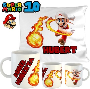НАБОР СУПЕР МАРИО КРУЖКА + ПОДУШКА ИМЕННЫЙ ПОДАРОК