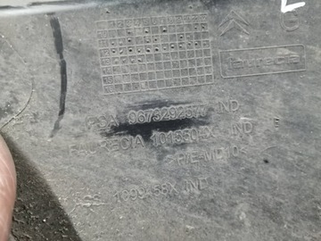 CITROEN DS5 VSTUP KANÁL VODÍTKO VZDUCHU NÁRAZNÍKU LEVÝ 9673292577