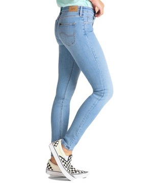 LEE spodnie REGULAR skinny BLUE jeans SCARLETT _ W27 L33
