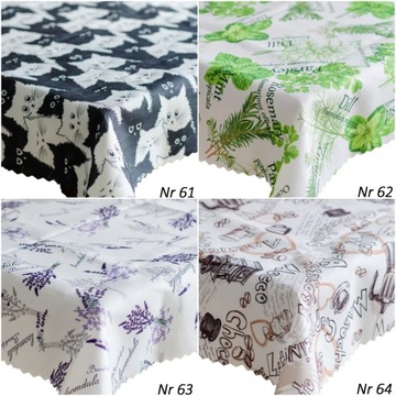 СКАТЕРТЬ ПЯТНЕУСТОЙЧИВАЯ 110x110 ПОЛИРОВКА РАЗНЫЕ УЗОРЫ №.