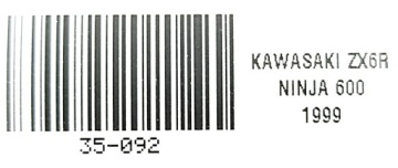 РАМА KAWASAKI ZX6R NINJA 95-12 С ДОКУМЕНТАМИ НА ПОЛИРОВКУ