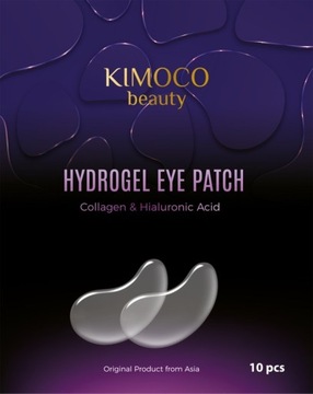 KIMOCO beauty HYDROGEL EYE PATCH COLLAGEN HIALURONOWE PŁATKI POD OCZY 10szt