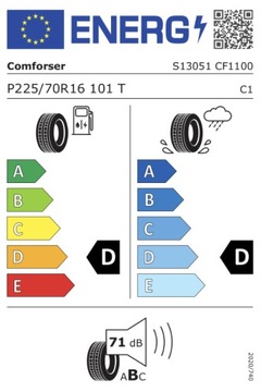 Comforser CF1100 225/70/16 225/70R16 225/70 R16 OWL Całoroczne M+S