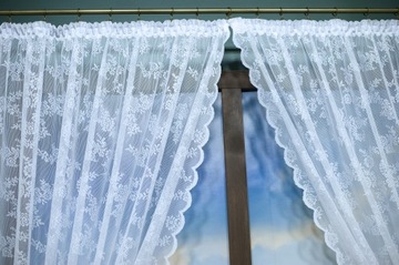 КОМПЛЕКТ ЖАККАРДОВЫХ ШТОР С ЛЕНТОЙ ГОТОВАЯ ШТОРА БЕЛАЯ ГОТОВАЯ ШТОРА 500Х230