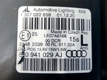 AUDI TT 8J 8J0 FACELIFT XENON Z LED SVĚTLO LEVÝ EVROPA
