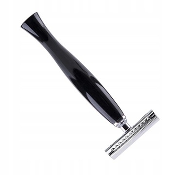 Бритва с двойным лезвием, черная.