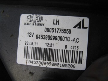 HALOGEN LEVÝ PŘEDNÍ LANCIA DELTA III