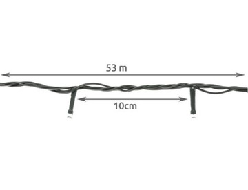 Елочные фонари 500 LED 31В для улицы 50 метров