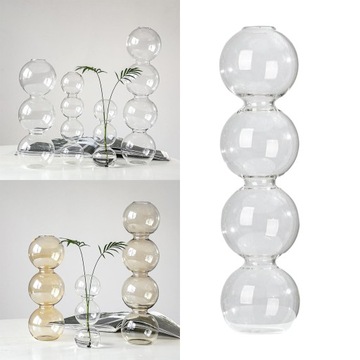 Кристально прозрачная ваза-бутылка