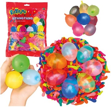 BALONY NA WODĘ BOMBY WODNE KOLOROWE 500SZT ZESTAW