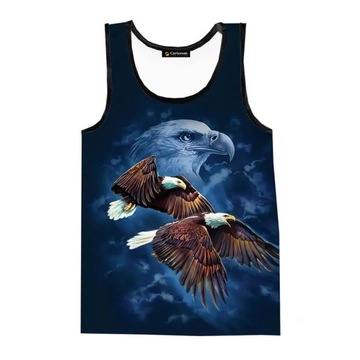 Koszulka bez rękawów 3D Printed American Eagle
