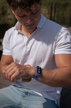 Умные часы Maxcom FW53 Nitro с GPS, 1,45 дюйма, HD, 160 мАч, Bluetooth, синие