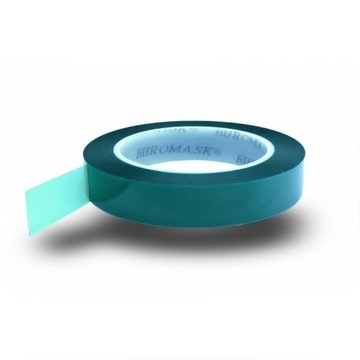 Taśma zielona wysokotemperaturowa 66mb 15mm