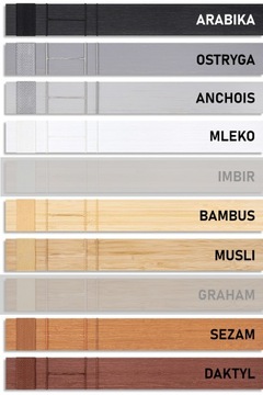 Żaluzje Bambusowe na wymiar CLICKY Flip 50mm 70x50cm