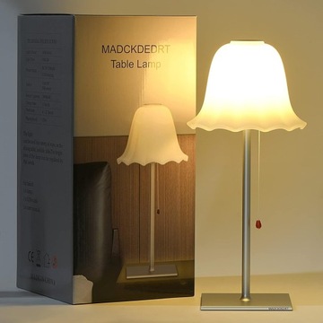 Lampa LED wolnostojąca bezprzewodowa USB C lampka nocna vintage