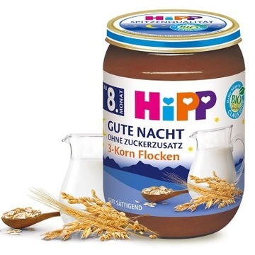 HiPP BIO Kaszka Mleczna na Dobranoc 3 Zboża